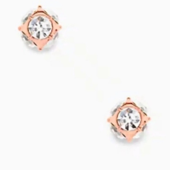Kate Spade marmalade stud earrings in rose